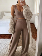 Load image into Gallery viewer, Two-piece female fashion solid color comfortable knitted sling
