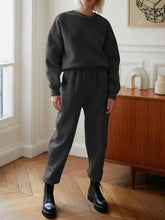 Load image into Gallery viewer, Fashion Casual Round Neck Loose Two-Piece Suit
