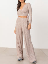 Load image into Gallery viewer, Fashion Casual Long-Sleeved  Lace-Up Two-Piece Suit
