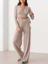 Load image into Gallery viewer, Fashion Casual Long-Sleeved  Lace-Up Two-Piece Suit
