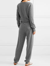 Load image into Gallery viewer, Casual Long-Sleeved V-Neck Loose Casual Jumpsuit
