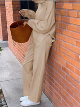 Load image into Gallery viewer, Simple High Collar Solid Color Women'S Knitted Two-Piece Suit
