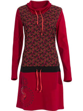 Load image into Gallery viewer, Printed Drawstring Midi Dress
