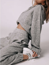 Load image into Gallery viewer, Women'S Fashion Solid Color Sports Loose Hooded Two-Piece Suit
