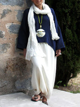 Load image into Gallery viewer, Retro Hit Color Loose Cotton And Linen Women'S Suit Skirt
