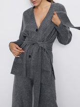 Load image into Gallery viewer, Fashion Loose V-Neck Lace-up Casual Two-Piece Suit
