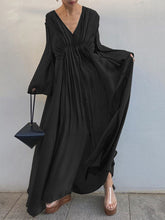 Load image into Gallery viewer, Fashion Casual V-neck Long Sleeve Pullover Maxi Dress
