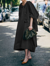 Load image into Gallery viewer, Fashion Sexy Solid Color Round Neck Loose Casual Dress
