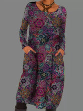 Load image into Gallery viewer, Six-Pointed Star Print Irregular Dress
