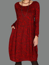 Load image into Gallery viewer, Print Round Neck Midi Dress
