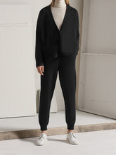Load image into Gallery viewer, Women'S Casual Solid Color V-Neck Button Knit Suit
