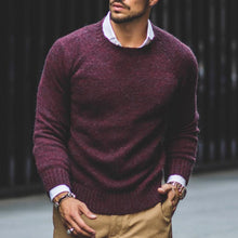 Load image into Gallery viewer, Men'S Casual Solid Color Round Neck Warm Sweater
