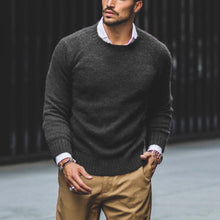Load image into Gallery viewer, Men'S Casual Solid Color Round Neck Warm Sweater
