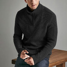 Load image into Gallery viewer, Men'S Casual High Neck Zipper Warm Sweater
