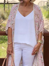 Load image into Gallery viewer, Casual Printed Jacket V-Neck Top Loose Three-Piece Suit
