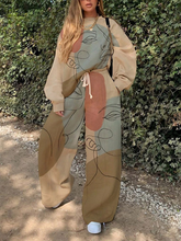 Load image into Gallery viewer, Ladies Casual Trendy Portrait Print Casual Pants Sweatshirt Suit
