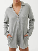 Load image into Gallery viewer, Fashion Casual V-Neck Knitted Solid Color Jumpsuit
