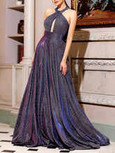 Load image into Gallery viewer, Fashion Sexy Halter Big Swing Evening Dress
