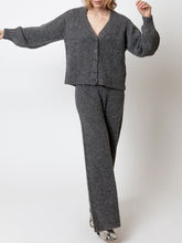 Load image into Gallery viewer, Fashion Casual V-Neck Loose Knit Two-Piece Suit

