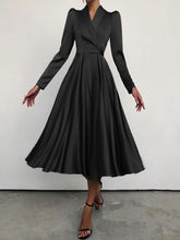 Load image into Gallery viewer, Fashion Elegant Long Sleeve V-Neck Evening Dress
