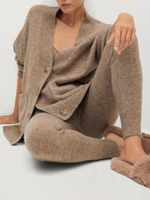 Load image into Gallery viewer, Fashion Casual Knitted Solid Color Three-Piece Suit
