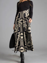 Load image into Gallery viewer, Retro Elegant Flower Print Stitching Women'S One-Piece Dress
