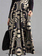 Load image into Gallery viewer, Retro Elegant Flower Print Stitching Women'S One-Piece Dress
