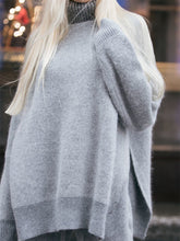 Load image into Gallery viewer, Simple Slit High Neck Women'S Knitted Two-Piece Suit
