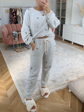 Load image into Gallery viewer, Star Round Neck Loose Casual Solid Color Two-piece Suit
