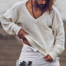 Load image into Gallery viewer, Men'S Fashion Casual V-Neck Long-Sleeved Knitted Sweater
