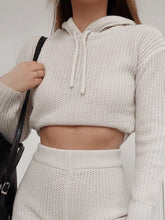 Load image into Gallery viewer, Women&#39;S Warm Casual Hooded Knitted Suit
