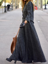 Load image into Gallery viewer, Fashion Mid-Sleeve High Neck Dress Two-Piece Suit
