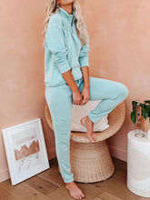 Load image into Gallery viewer, Casual Home Zipper Lapel Women&#39;S Suit
