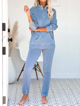 Load image into Gallery viewer, Casual Home Zipper Lapel Women&#39;S Suit
