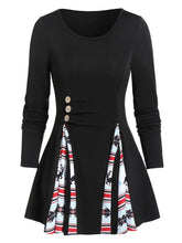 Load image into Gallery viewer, Casual Plaid Stitching Long Sleeve Women&#39;S Dress
