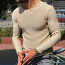 Load image into Gallery viewer, Men'S Fashion Casual Round Neck Long Sleeve Knitted Sweater
