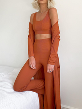 Load image into Gallery viewer, Fashion Solid Color Casual Knitted Vest Cardigan Three-piece Suit
