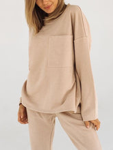 Load image into Gallery viewer, Side Slit Pocket Top Casual Two-Piece Suit
