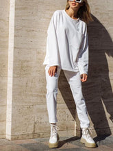 Load image into Gallery viewer, Side Slit Pocket Top Casual Two-Piece Suit
