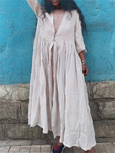 Load image into Gallery viewer, Vacation Style Bohemian V-Neck Women'S Dress
