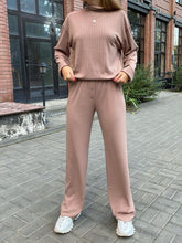 Load image into Gallery viewer, High Collar Buttons Knitting Two-Piece Suit
