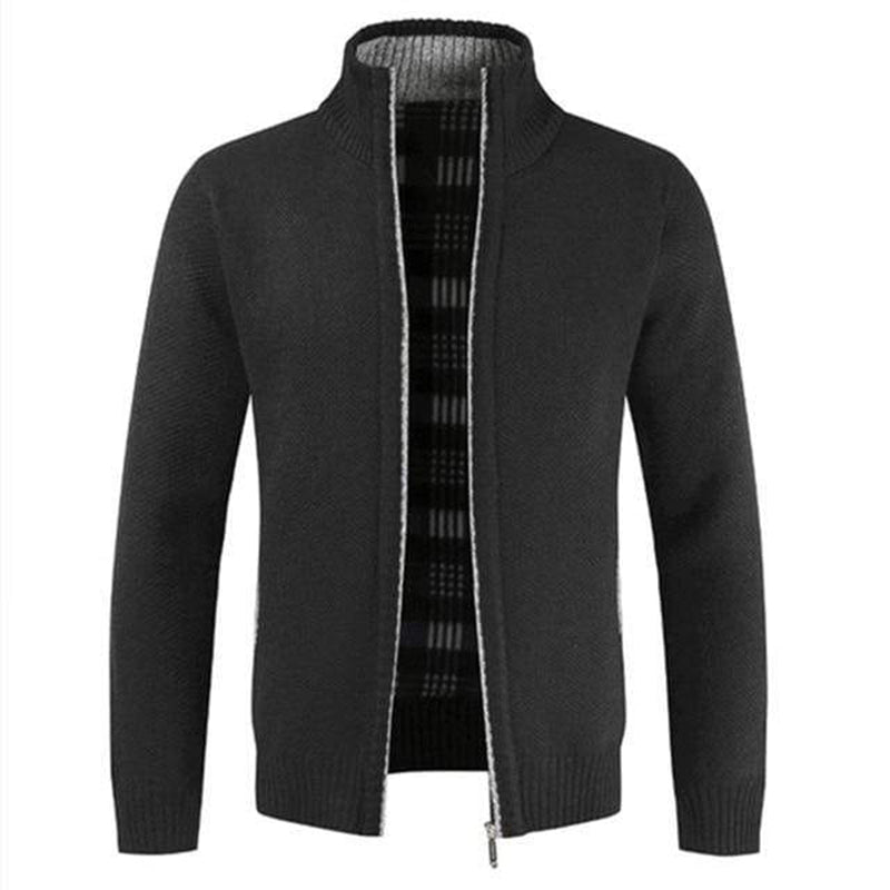 Autumn And Winter Warm Casual Stand-Up Collar Zipper Jacket
