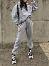 Load image into Gallery viewer, Hooded casual sports women's suit
