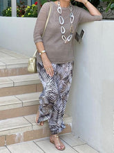 Load image into Gallery viewer, Two-Piece Female Fashion Holiday Printed Trousers
