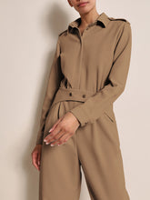 Load image into Gallery viewer, Long Sleeves lapel Button Pants Jumpsuit
