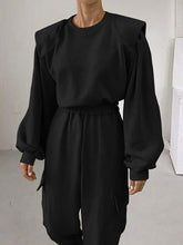 Load image into Gallery viewer, Fashion Casual Solid Color Loose Two-Piece Suit
