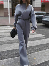 Load image into Gallery viewer, Fashion Long Sleeve Round Neck Loose Casual Two-Piece Suit
