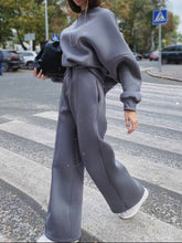 Load image into Gallery viewer, Fashion Long Sleeve Round Neck Loose Casual Two-Piece Suit
