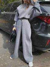 Load image into Gallery viewer, Fashion Long Sleeve Round Neck Loose Casual Two-Piece Suit
