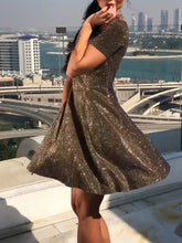 Load image into Gallery viewer, Fashion short sleeve round neck Mini dress
